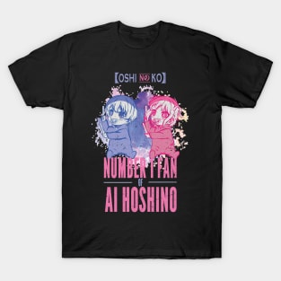 OSHI NO KO: NUMBER 1 FAN OF AI HOSHINO (GRUNGE STYLE) T-Shirt